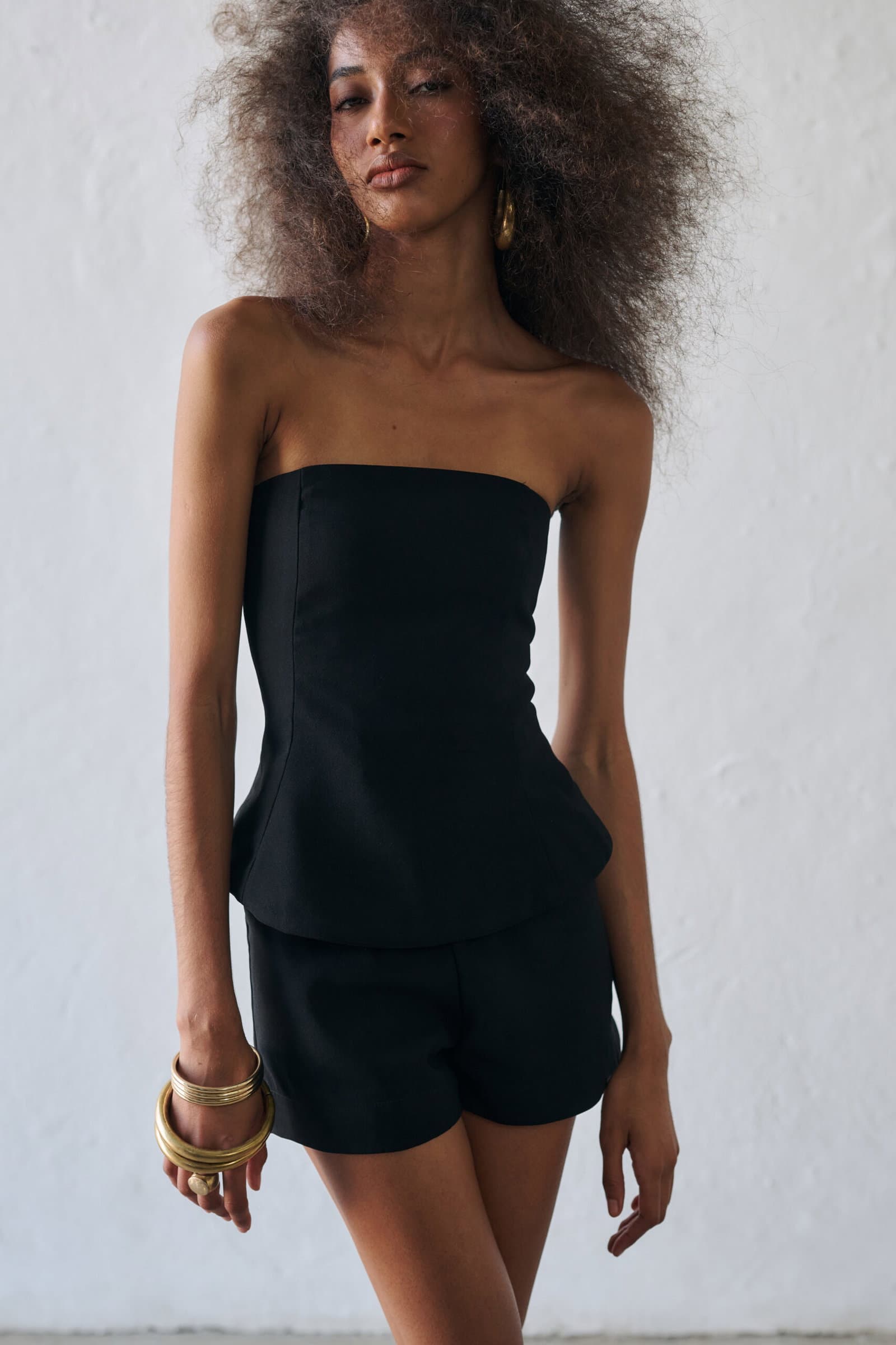 Blusa Peplum Sem Alças Olga 3